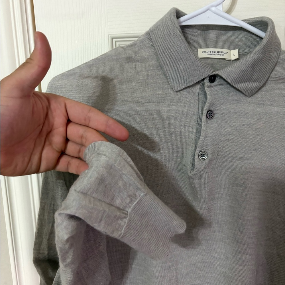 SuitSupply Gray Men's Polo